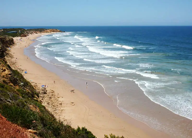 Visit Anglesea Main Beach one of the top things to do in Anglesea - blue water and golden sand.