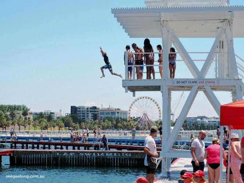 Geelong foreshore diving tower