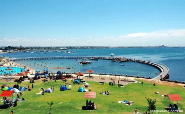 Eastern Beach Reserve in Geelong