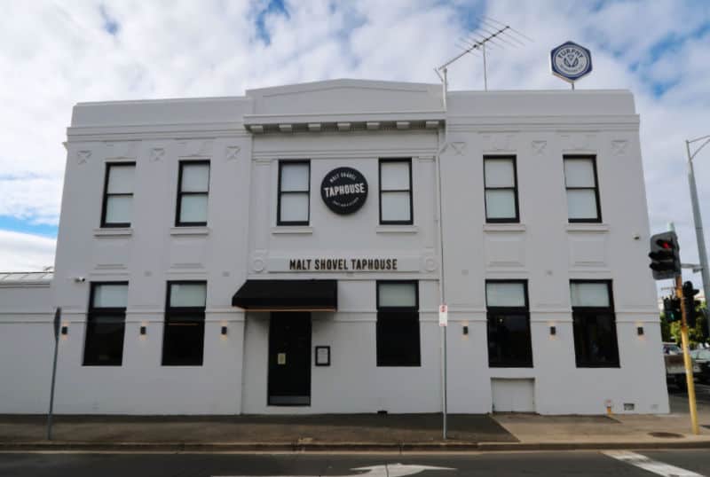 Image of the Malt Shovel Taphouse formerly the Lord Nelson Hotel in Geelong.