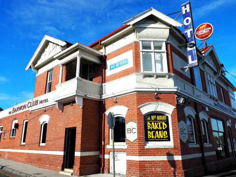 Photo of the Barwon Club a Geelong Hotel.