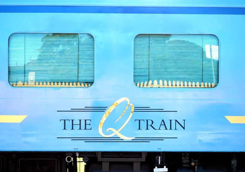 Enjoy fine dining onboard the Q Train.