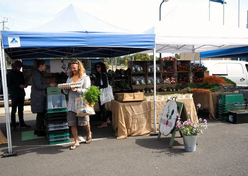 Shopper at Torquay market